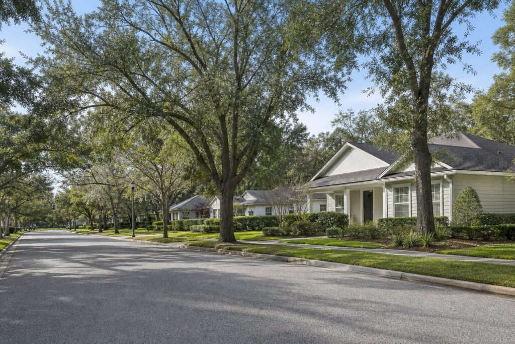 Jacksonville neighborhood with well-kept homes and quiet residential streets, an established residential neighborhood